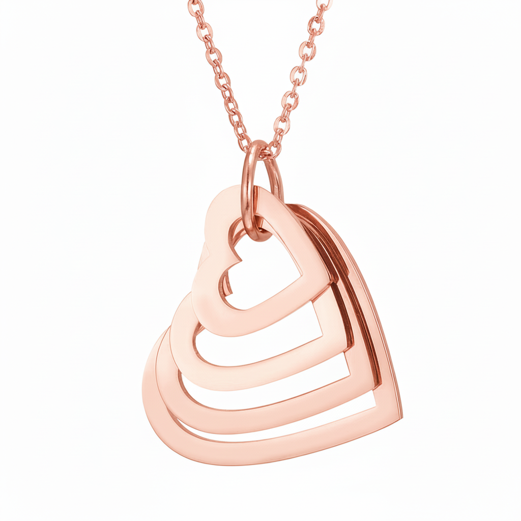 Collana con nome "Cuori Annidati"