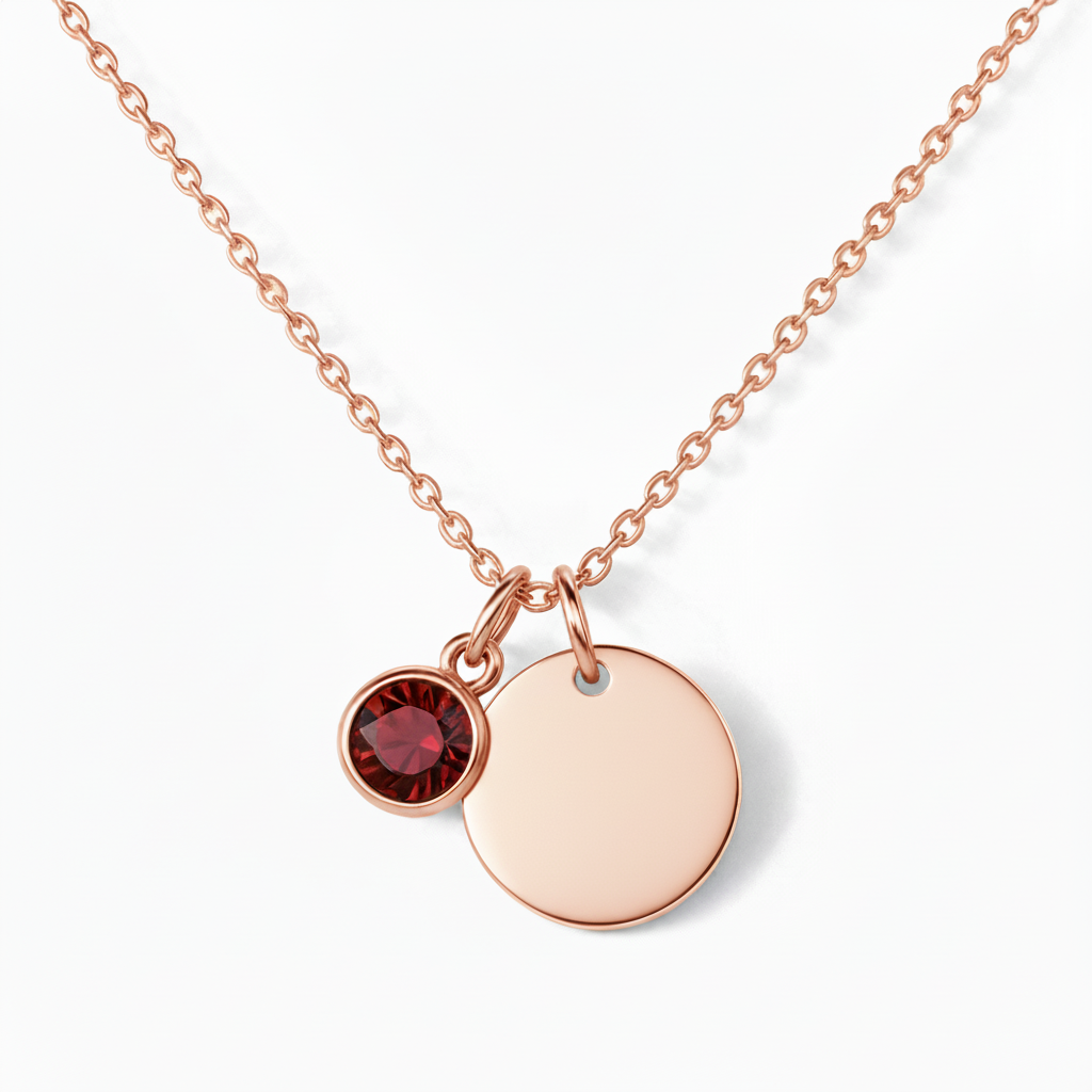 Collana Incisa "Disco Pietra di Nascita"