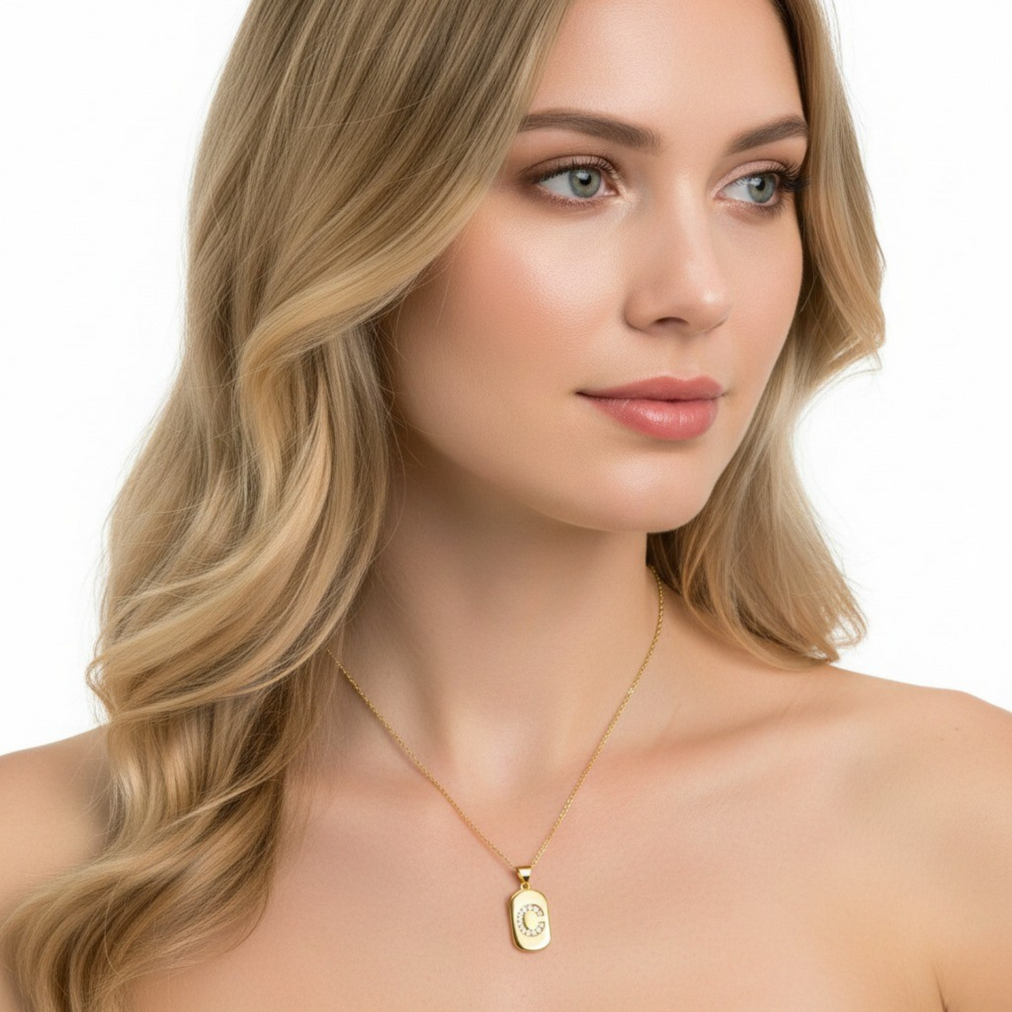 Collana con Iniziale "Glow Sparkle"