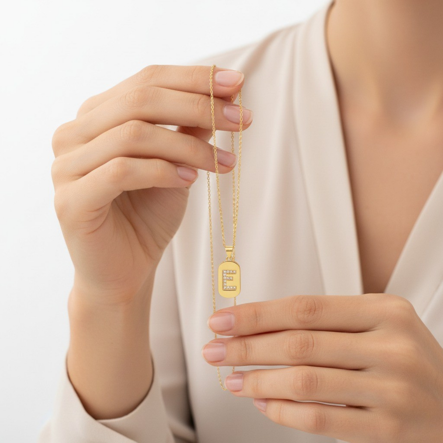 Collana con Iniziale "Glow Sparkle"