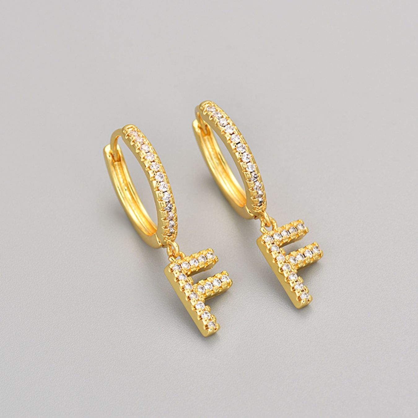 Orecchini con Iniziali "Cristallo"