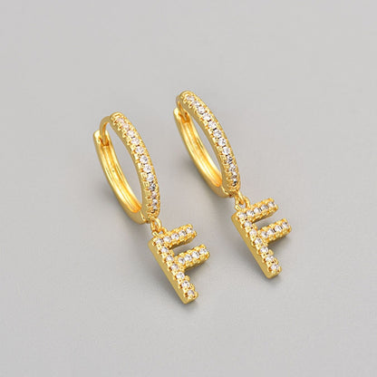 Orecchini con Iniziali "Cristallo"