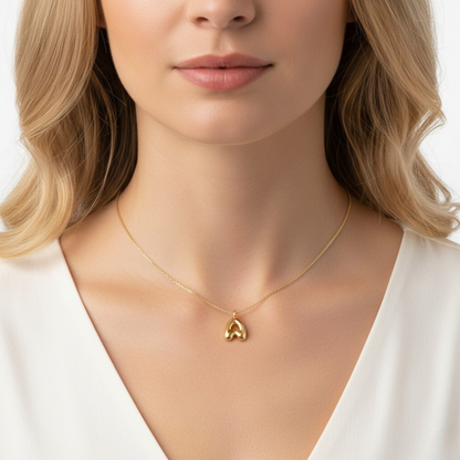 Collana con Iniziale "Luxe Bubble"