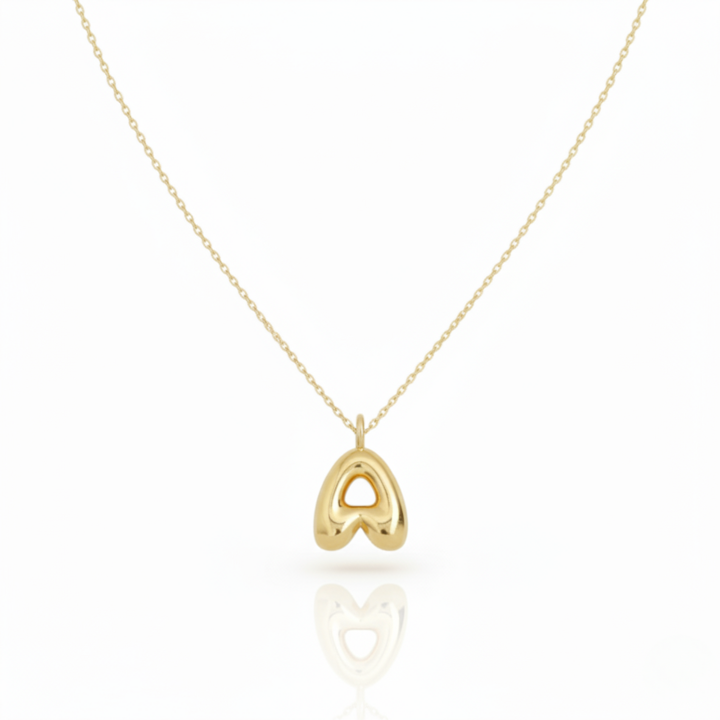 Collana con Iniziale "Luxe Bubble"