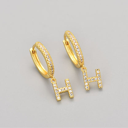 Orecchini con Iniziali "Cristallo"
