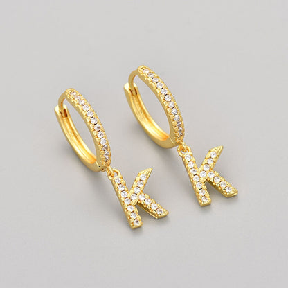 Orecchini con Iniziali "Cristallo"