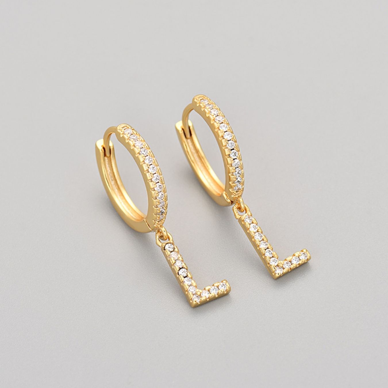 Orecchini con Iniziali "Cristallo"