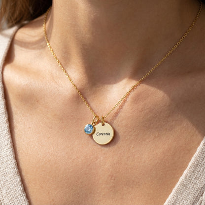 Collana Incisa "Disco Pietra di Nascita"