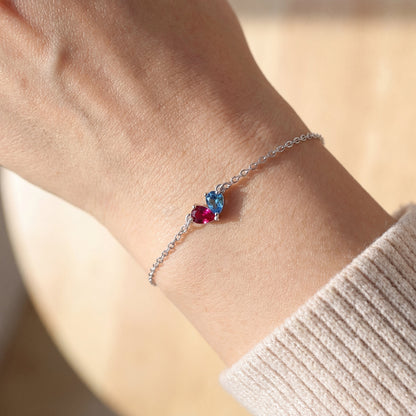 Bracciale "Twin Hearts"