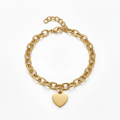 Bracciale Initial "Custom Hearts"