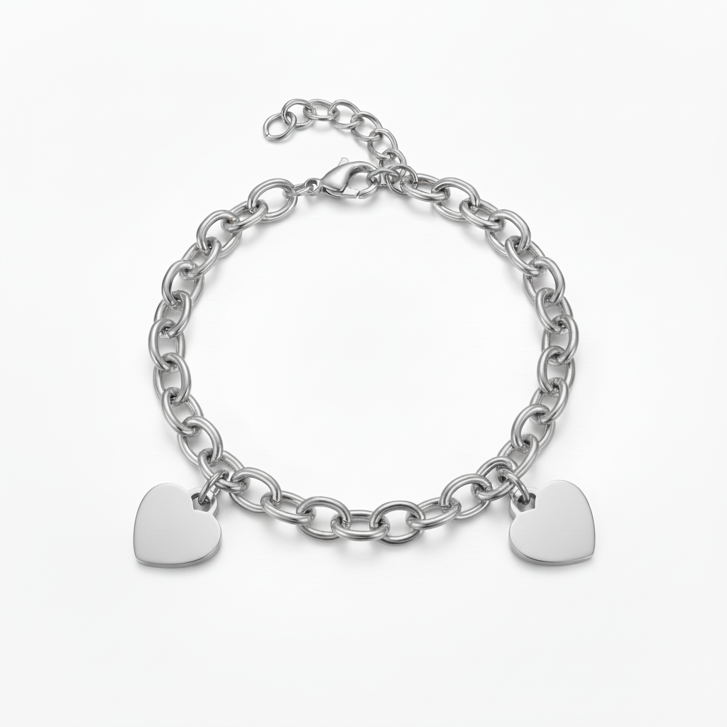 Bracciale Initial "Custom Hearts"