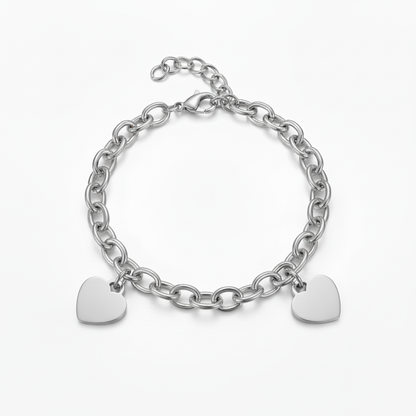 Bracciale Initial "Custom Hearts"