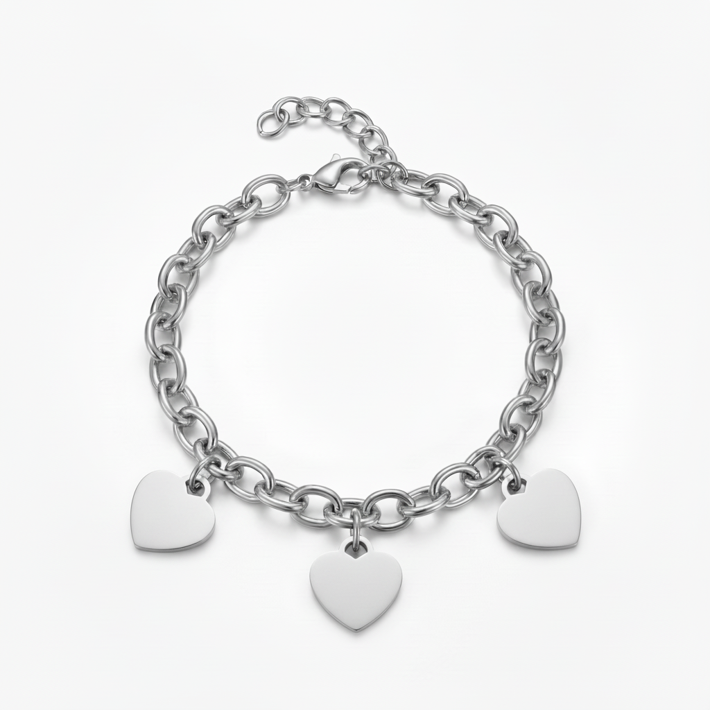 Bracciale Initial "Custom Hearts"