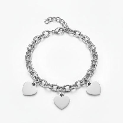 Bracciale Initial "Custom Hearts"