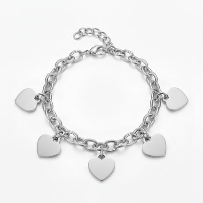 Bracciale Initial "Custom Hearts"