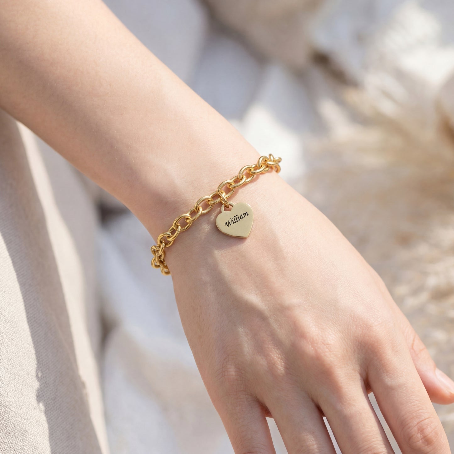 Bracciale Initial "Custom Hearts"