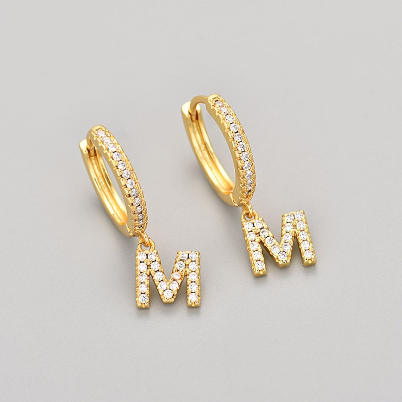 Orecchini con Iniziali "Cristallo"