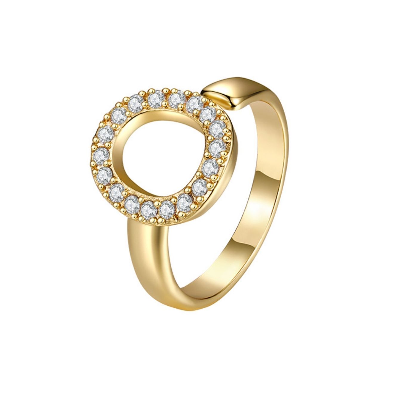 Anello regolabile con iniziale "Twinkle"