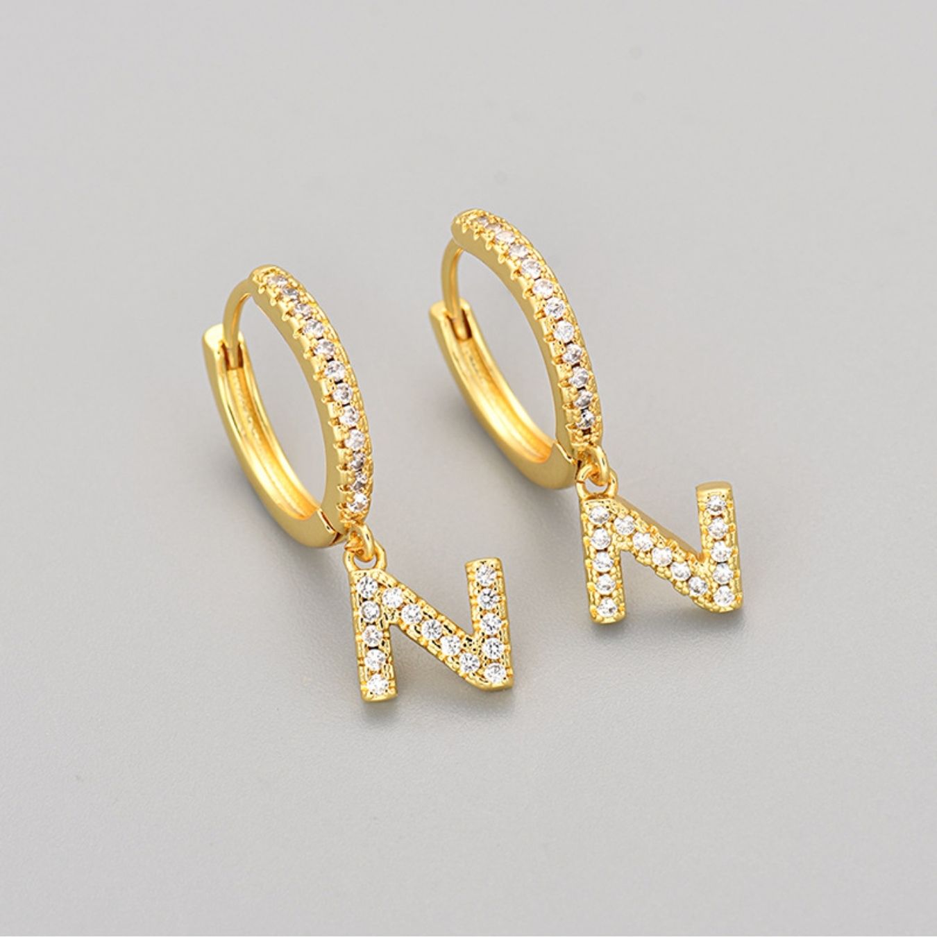 Orecchini con Iniziali "Cristallo"