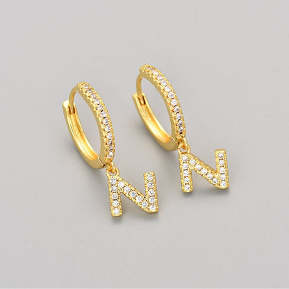 Orecchini con Iniziali "Cristallo"