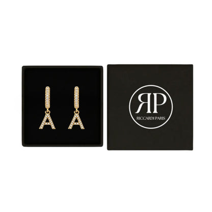 Orecchini con Iniziali "Cristallo"