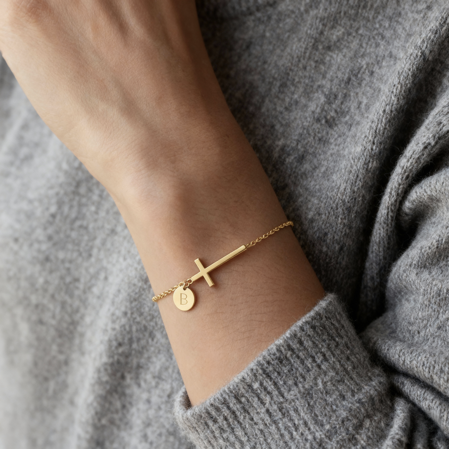 Bracciale Iniziale "Croce"