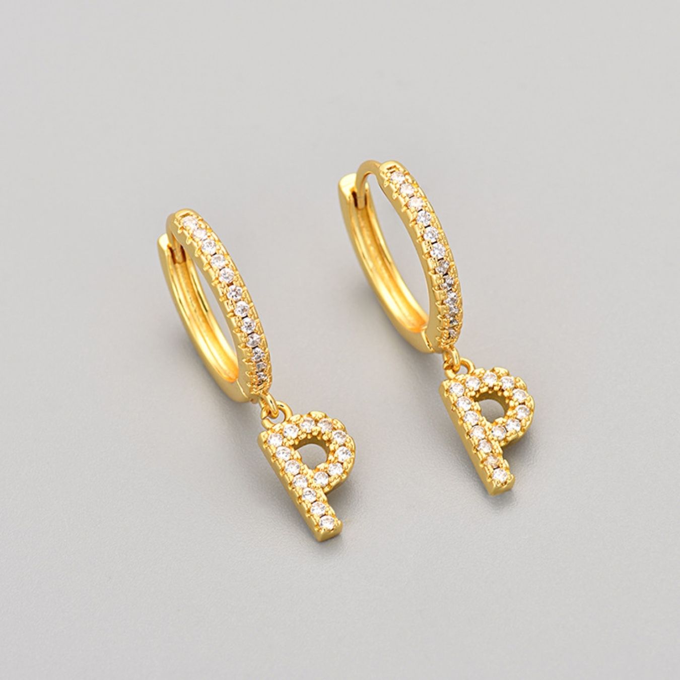 Orecchini con Iniziali "Cristallo"