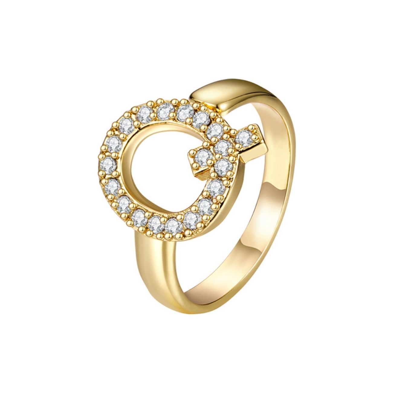 Anello regolabile con iniziale "Twinkle"