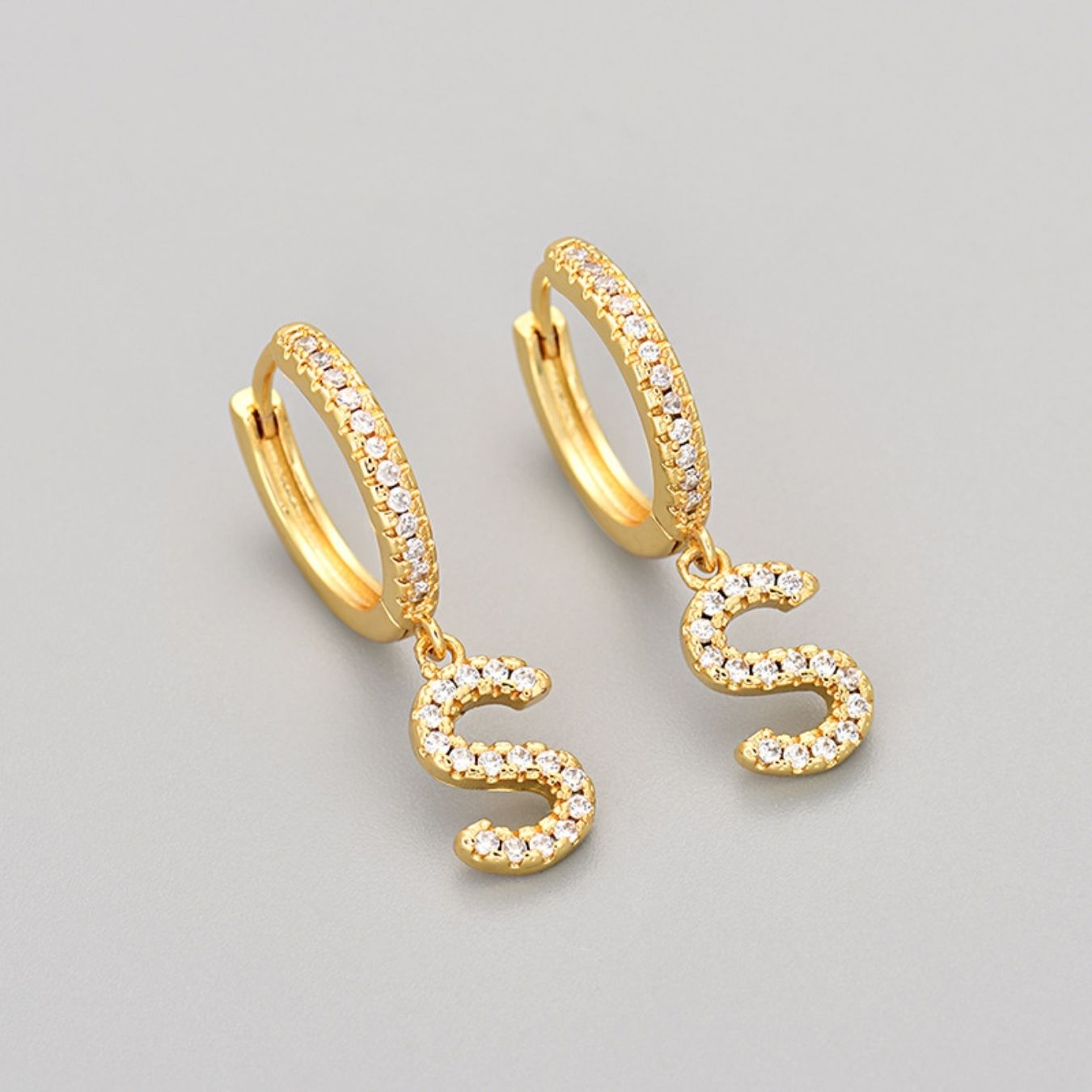 Orecchini con Iniziali "Cristallo"