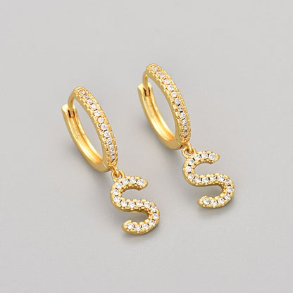Orecchini con Iniziali "Cristallo"