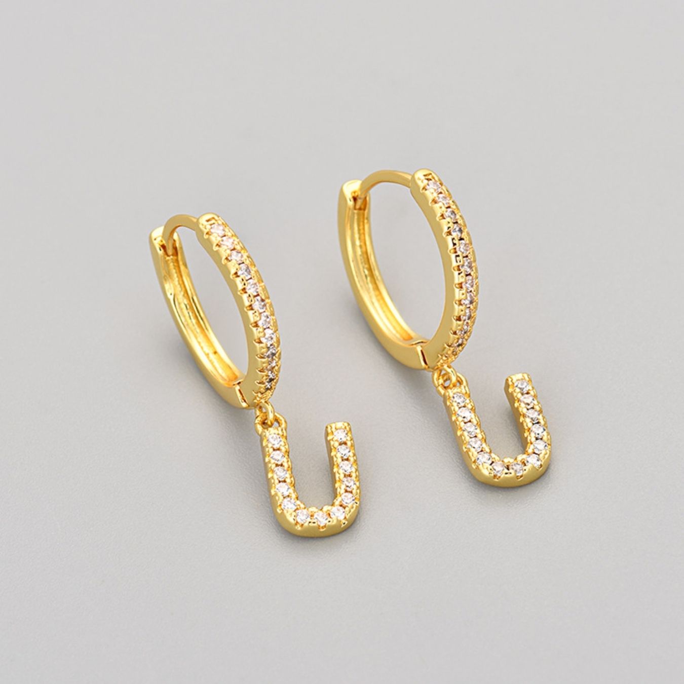 Orecchini con Iniziali "Cristallo"