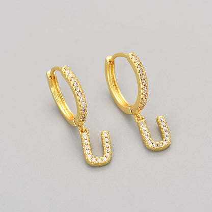 Orecchini con Iniziali "Cristallo"