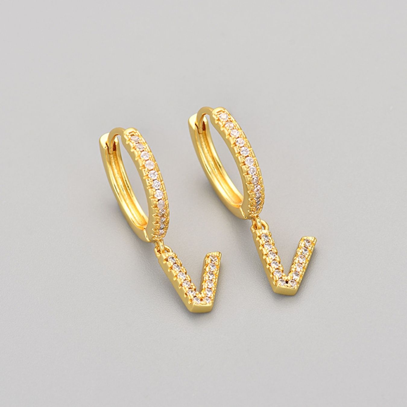 Orecchini con Iniziali "Cristallo"
