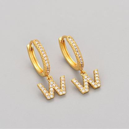 Orecchini con Iniziali "Cristallo"