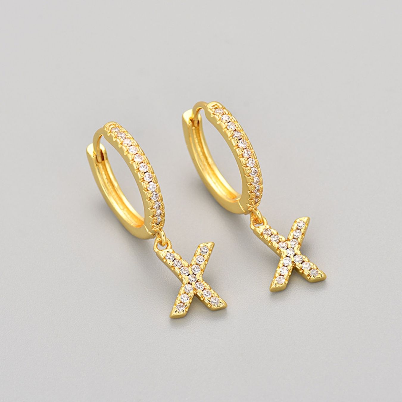 Orecchini con Iniziali "Cristallo"