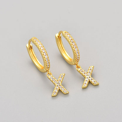 Orecchini con Iniziali "Cristallo"