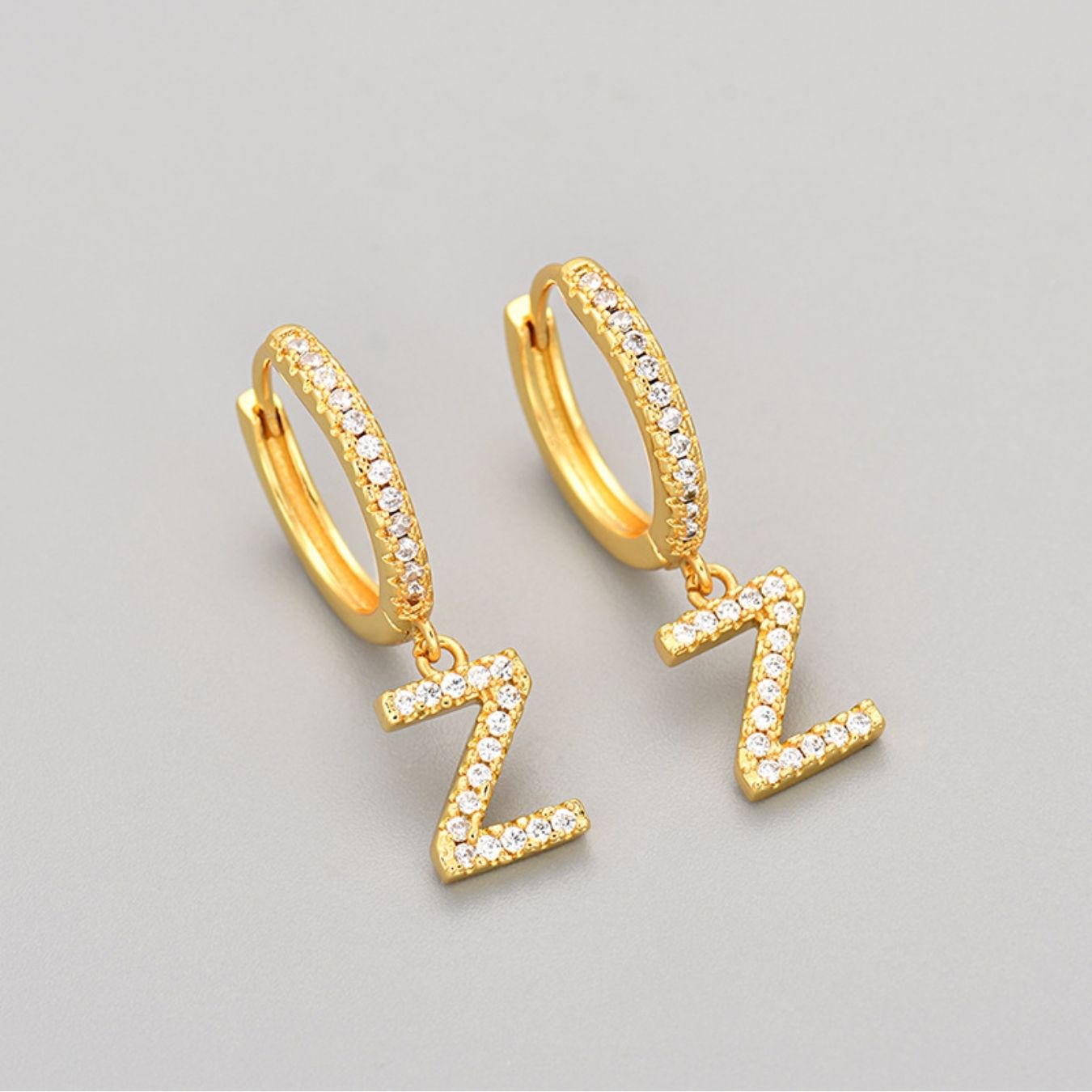 Orecchini con Iniziali "Cristallo"