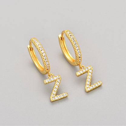 Orecchini con Iniziali "Cristallo"
