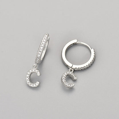 Orecchini con Iniziali "Cristallo"