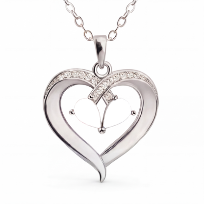 Name BirthStone Necklace "Golden Heart"