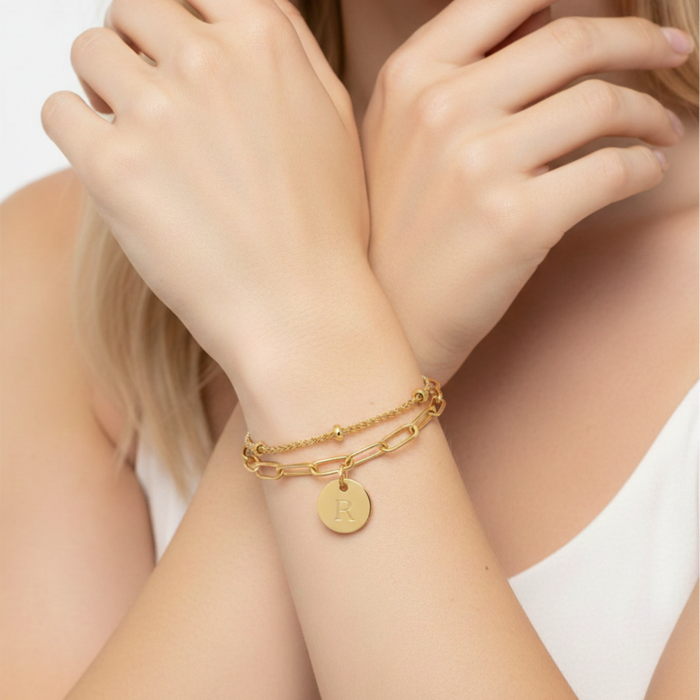 Bracciale con Iniziali "Vibes"