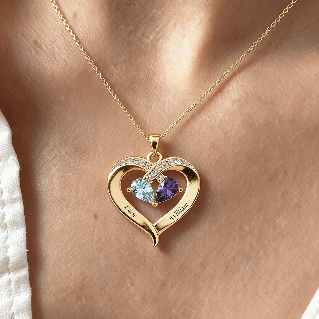 Collana Iniziale "Cuori Intrecciati"