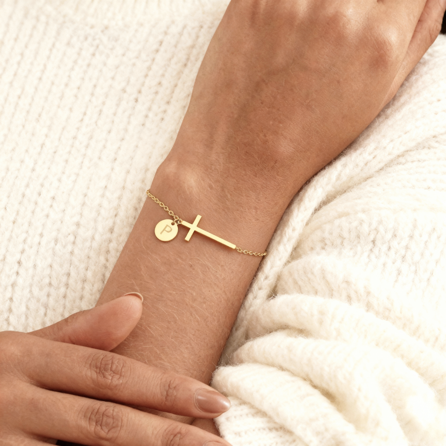 Bracciale Iniziale "Croce"