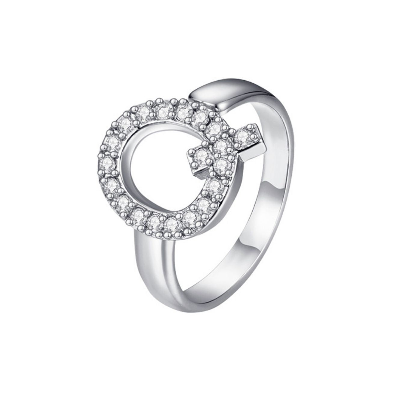 Anello regolabile con iniziale "Twinkle"