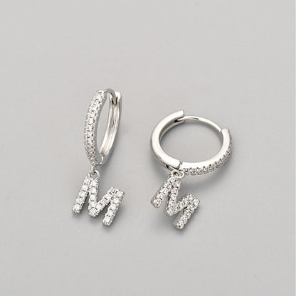 Orecchini con Iniziali "Cristallo"