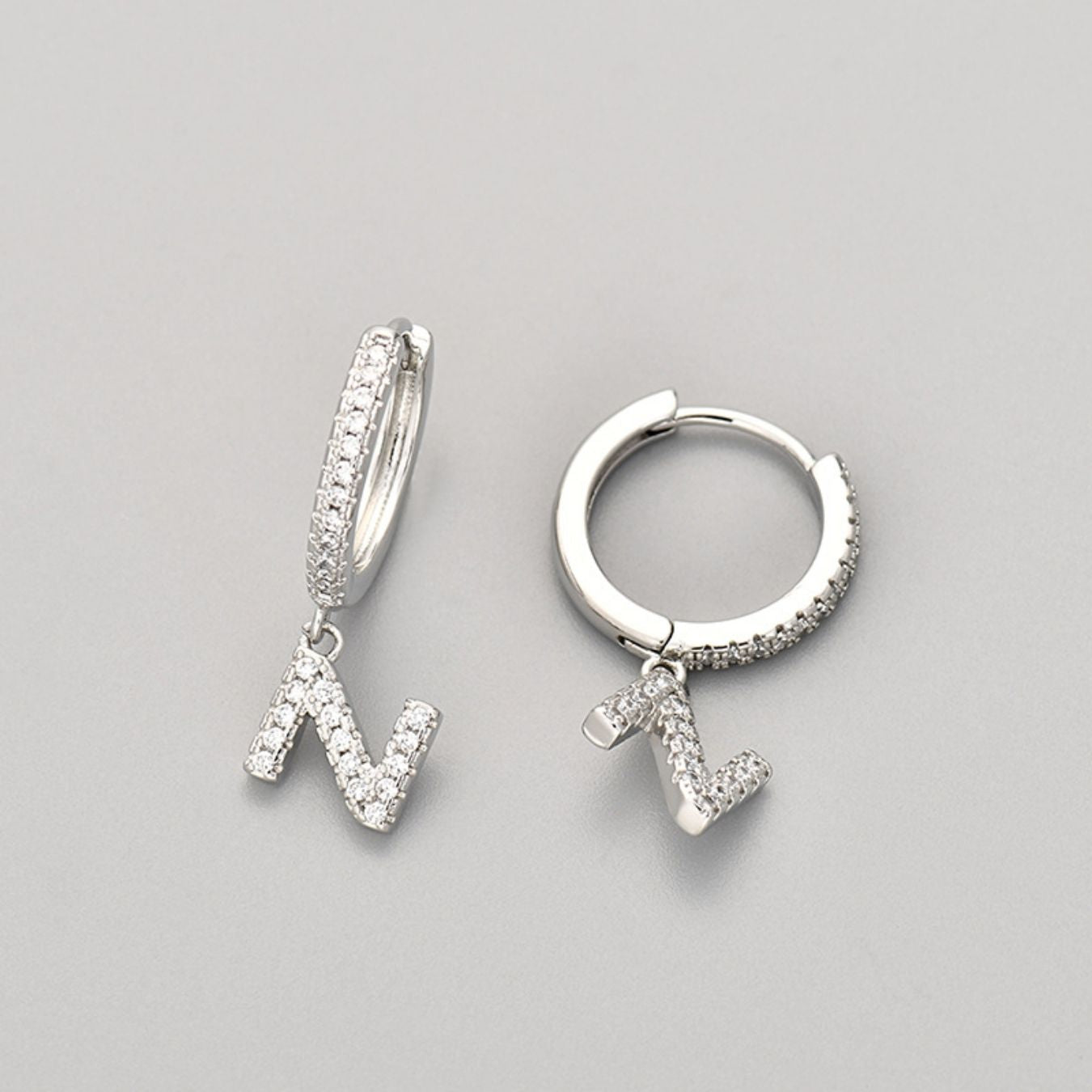 Orecchini con Iniziali "Cristallo"