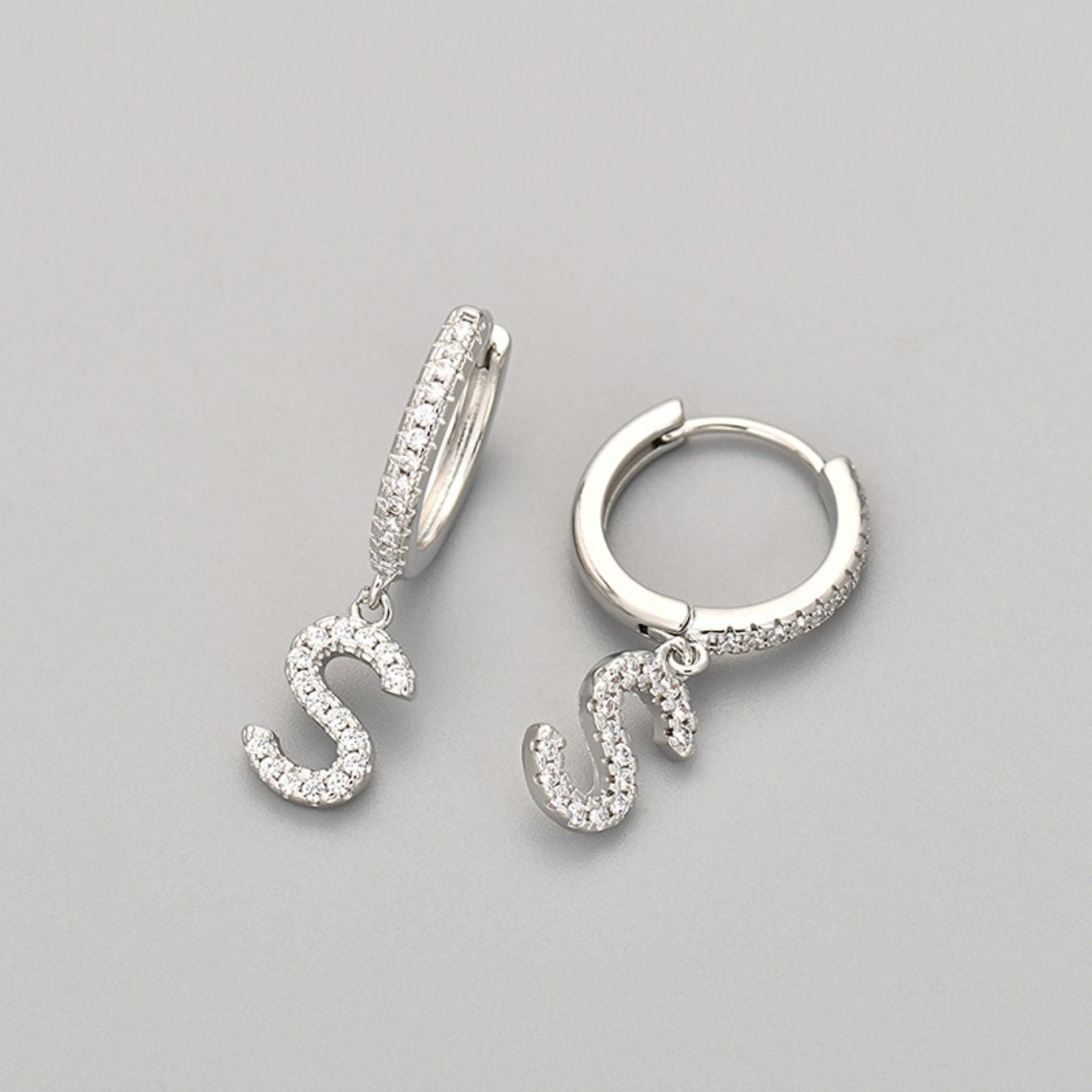 Orecchini con Iniziali "Cristallo"