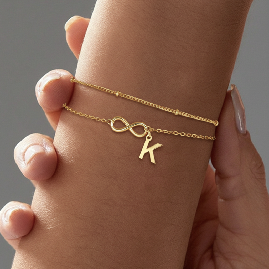 Bracciale con Iniziale "Legame Eterno"