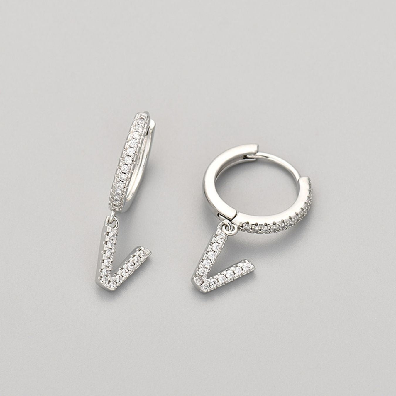 Orecchini con Iniziali "Cristallo"