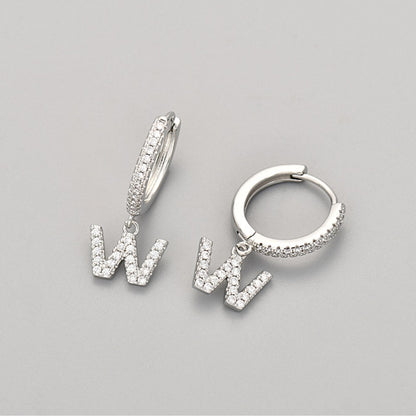 Orecchini con Iniziali "Cristallo"
